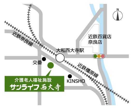 サンライフ西大寺-地図